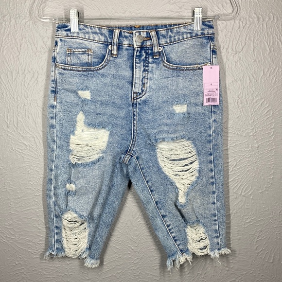 NWT Wild Fable Distressed High Rise Cut Off Shorts Women's Size 0 - Picture 1 of 8